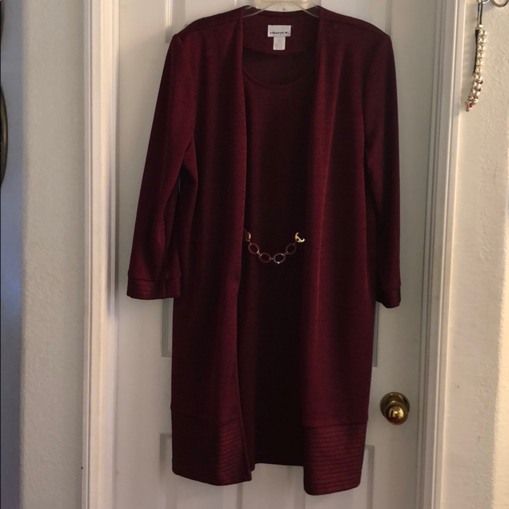 Blazer With blouse and belt attached